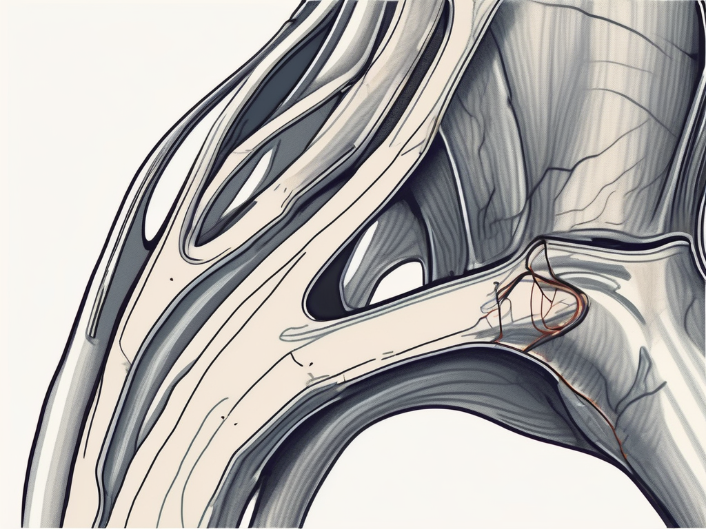 A scapula with a damaged motor accessory nerve