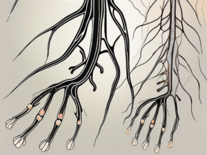 The human nervous system highlighting the accessory nerve