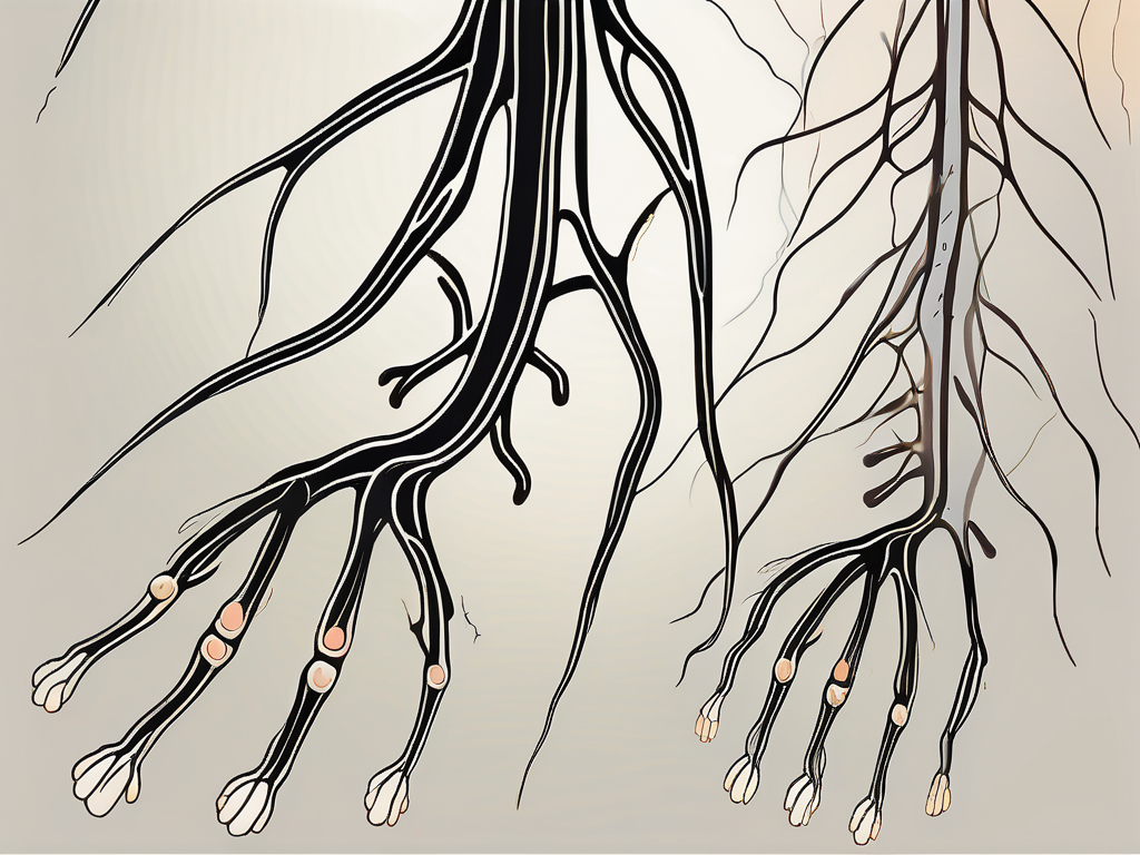 The human nervous system highlighting the accessory nerve