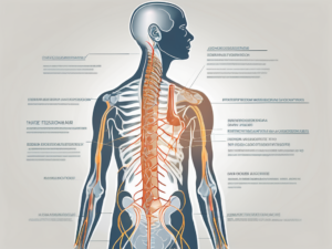 The spinal accessory nerve highlighted within the human nervous system