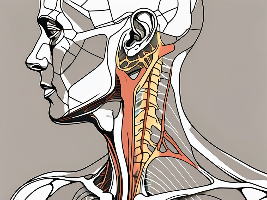 The human anatomy focusing on the neck and shoulder area