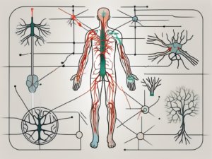 The human nervous system highlighting the accessory nerve